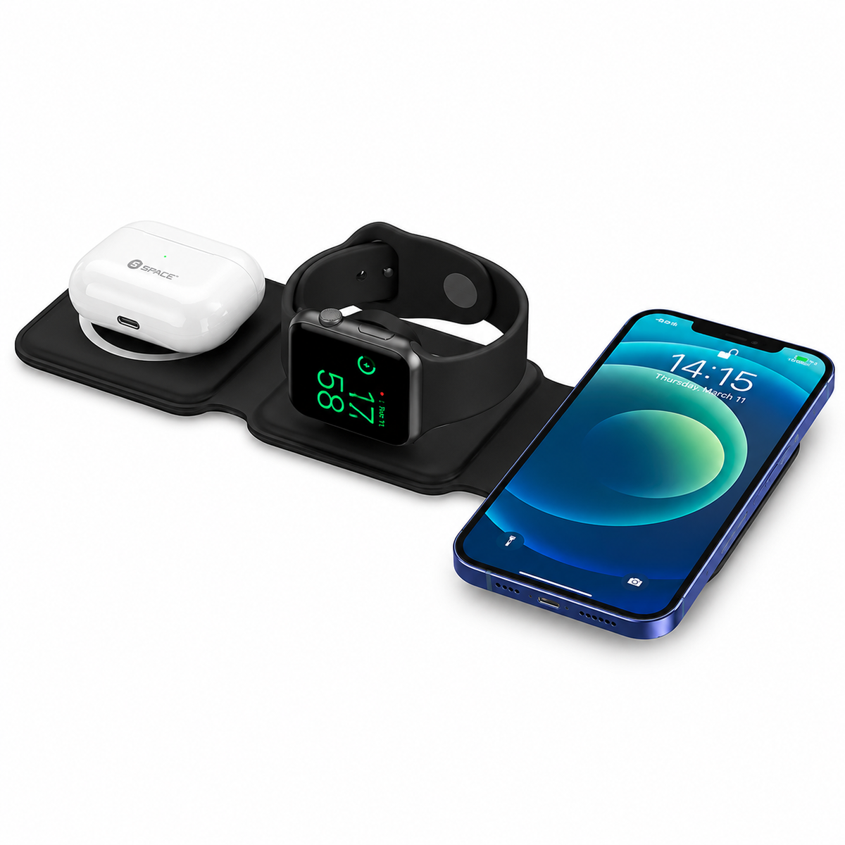 SPACE Q1 wireless triple magnetic charging pad