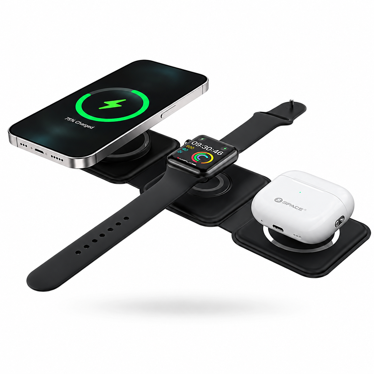 SPACE Q1 wireless triple magnetic charging pad