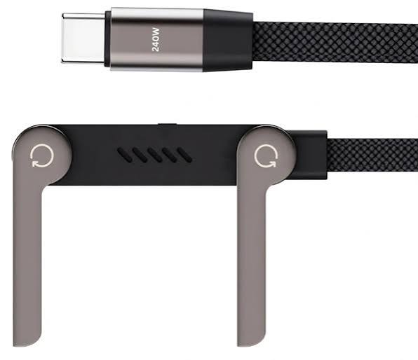 Type C 2 in 1 stand data cable