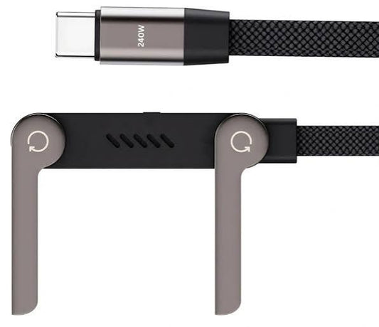 Type C 2 in 1 stand data cable